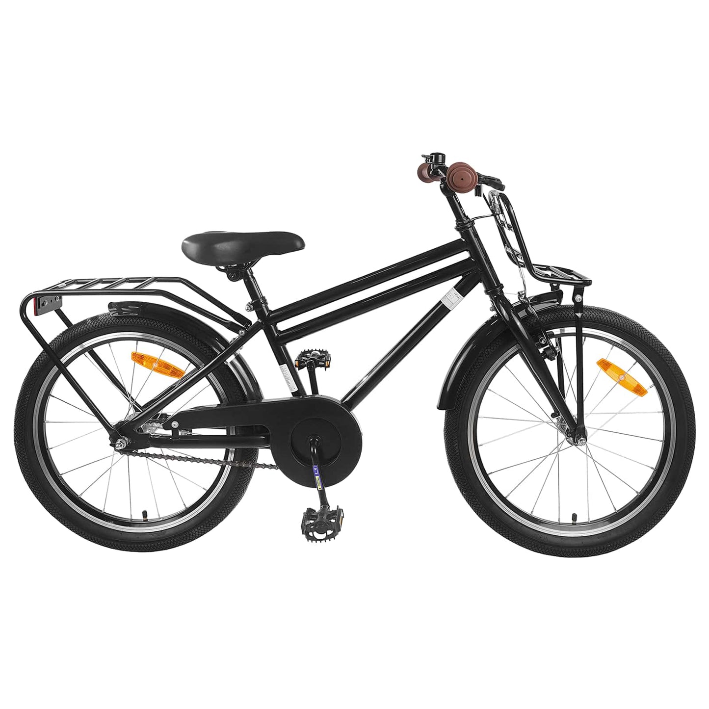 Børnecykel 18 tommer til 5-7 år gammel Sort