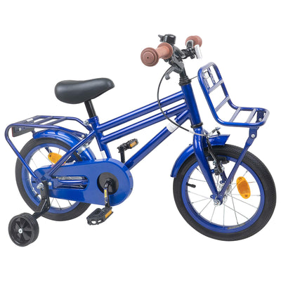 Børnecykel 16 tommer til 4-6 år gamle Mørk blå