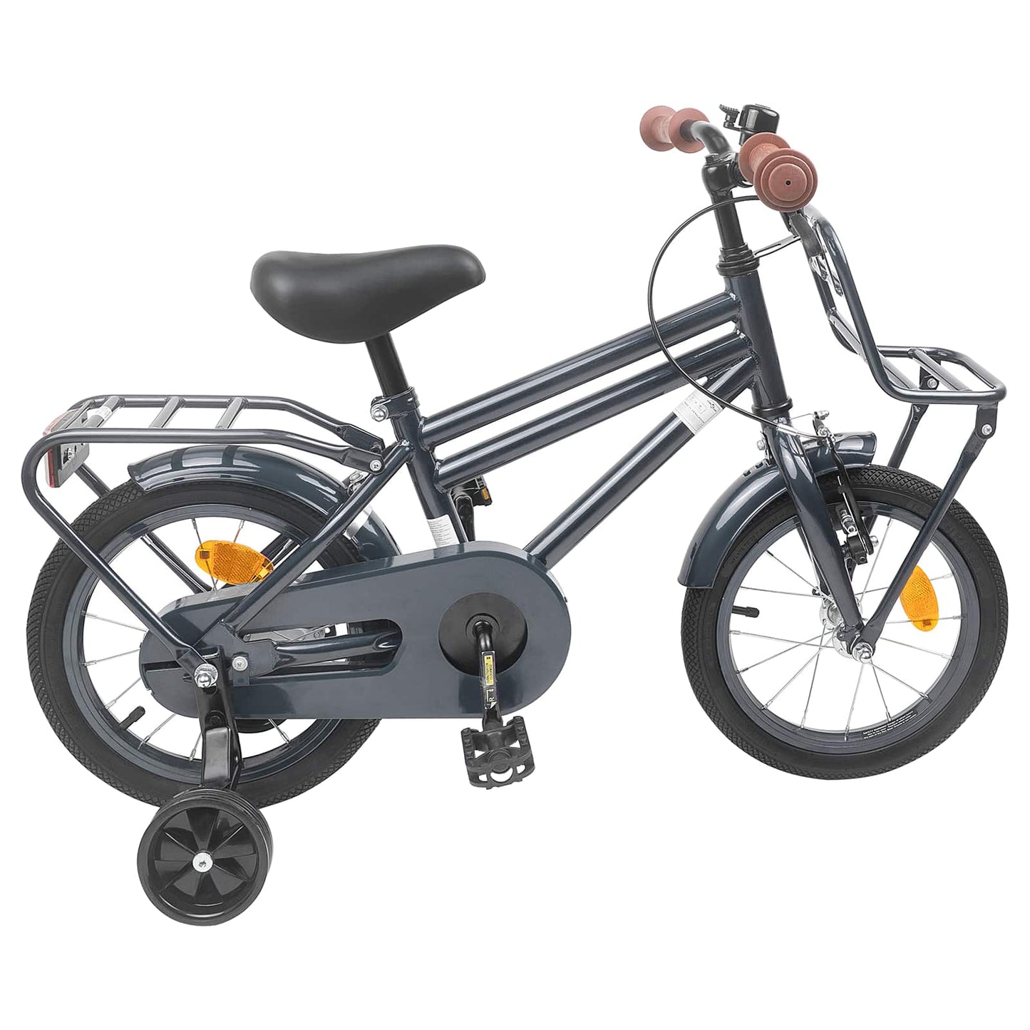 Børnecykel 14 tommer anbefalet til 3-5 år gammel Mørkegrå