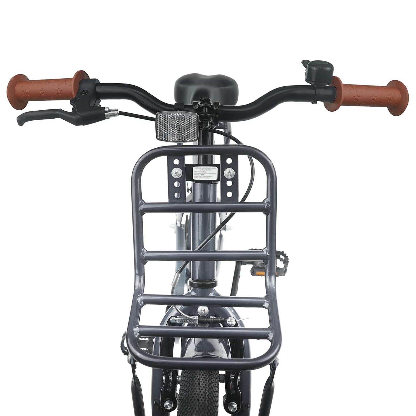 Børnecykel 20 tommer til børn i alderen 6-11 år Mørkegrå