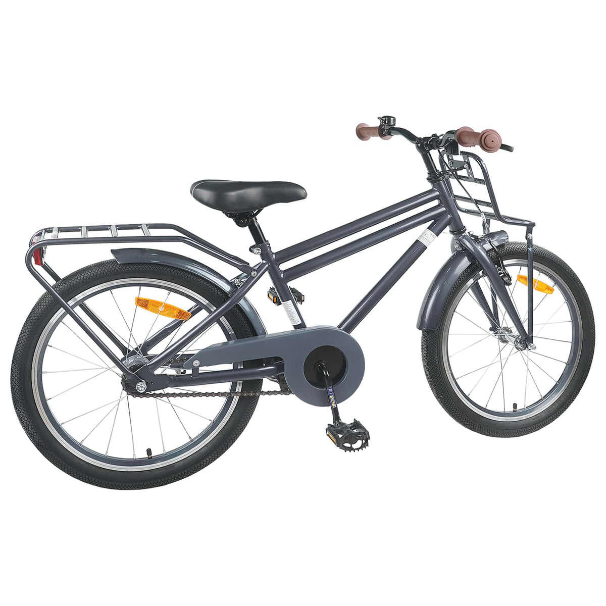Børnecykel 20 tommer til børn i alderen 6-11 år Mørkegrå