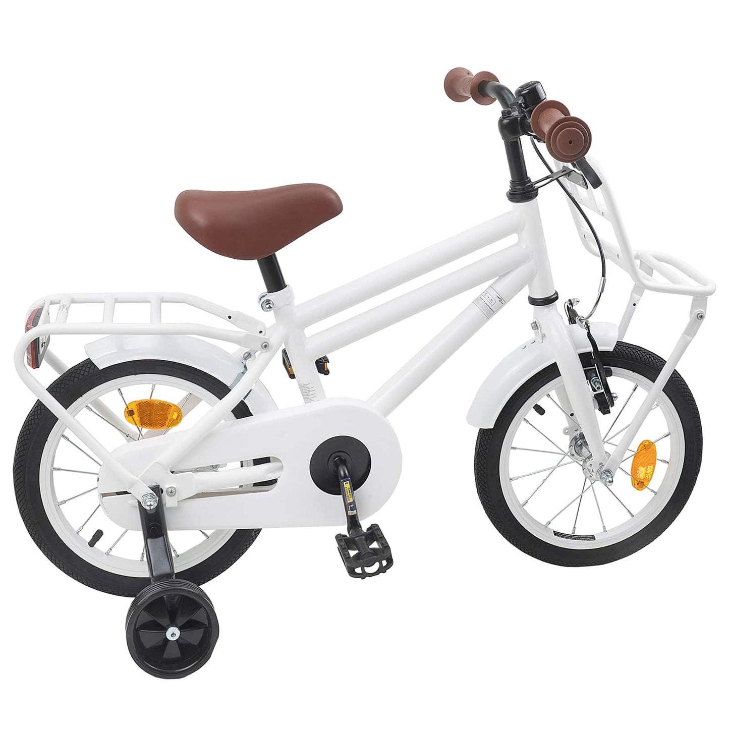 Børnecykel 12 tommer til 2-4 år gamle Hvid