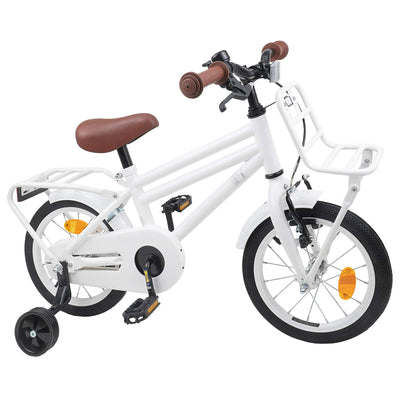 Børnecykel 14 tommer anbefalet til 3-5 år gammel Hvid