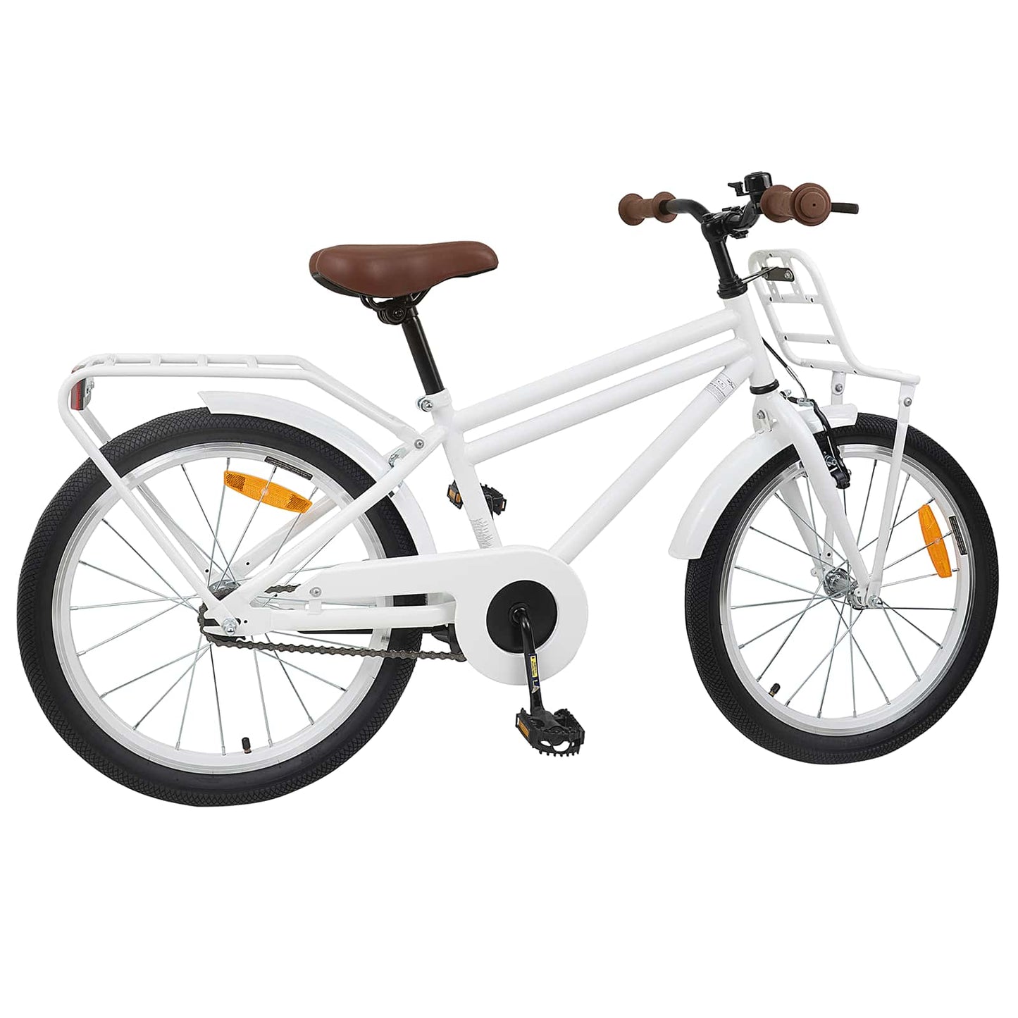 Børnecykel 20 tommer til børn i alderen 6-11 år Hvid