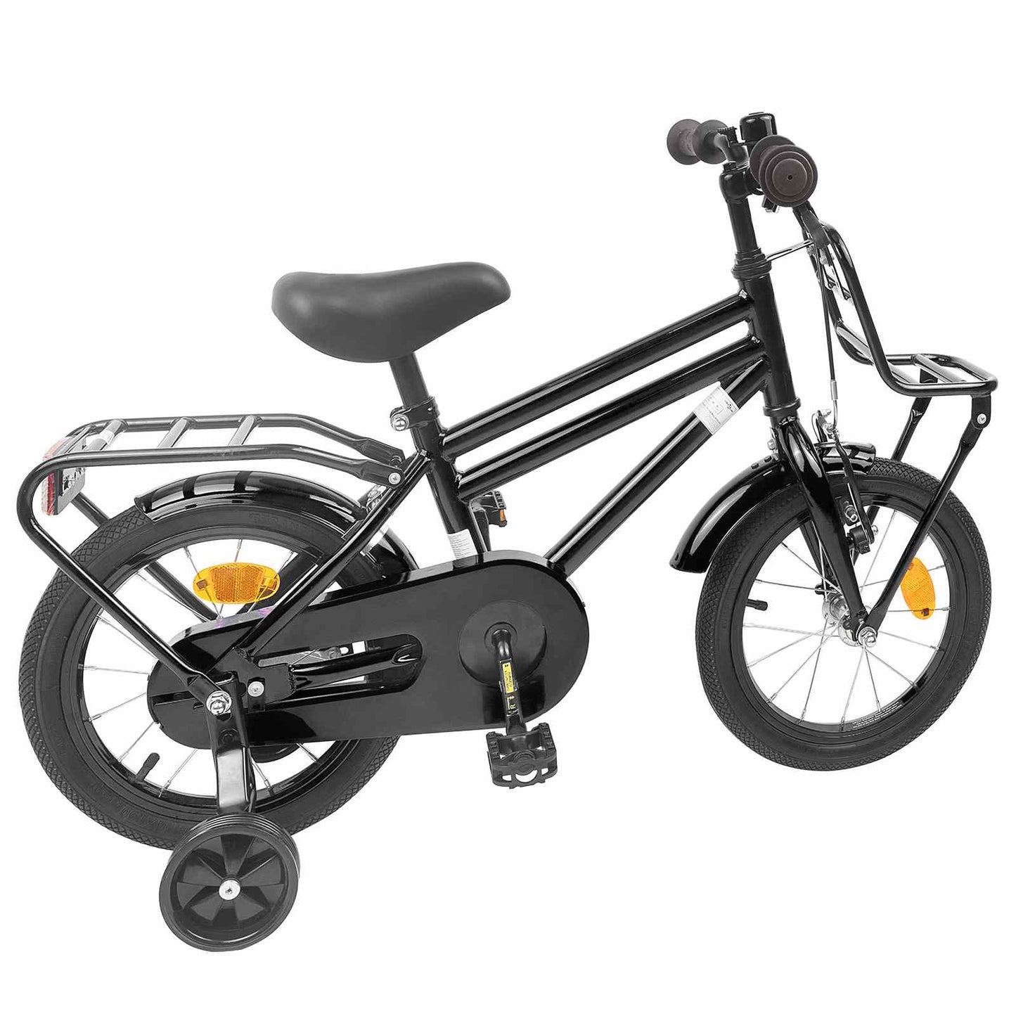 Børnecykel 14 tommer anbefalet til 3-5 år gammel Sort