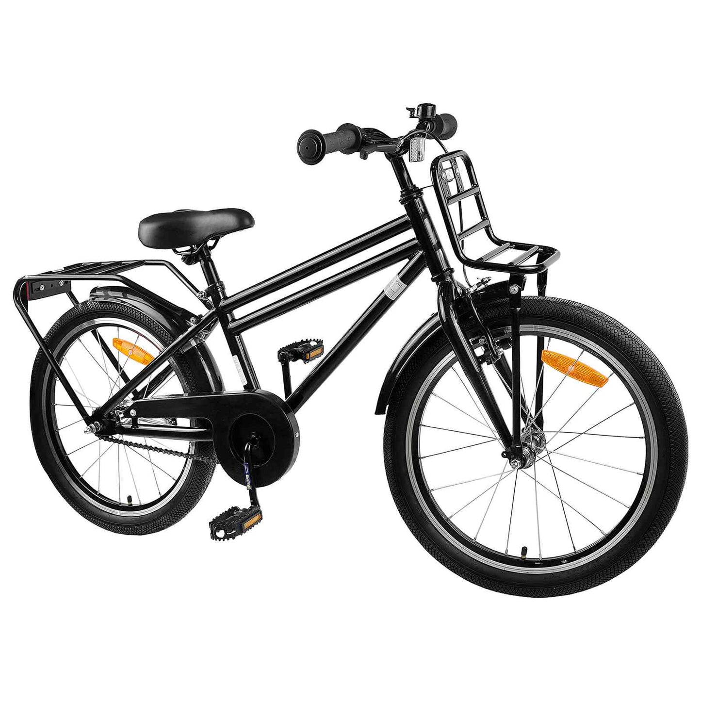 Børnecykel 20 tommer til børn i alderen 6-11 år Sort