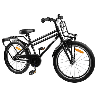 Børnecykel 20 tommer til børn i alderen 6-11 år Sort