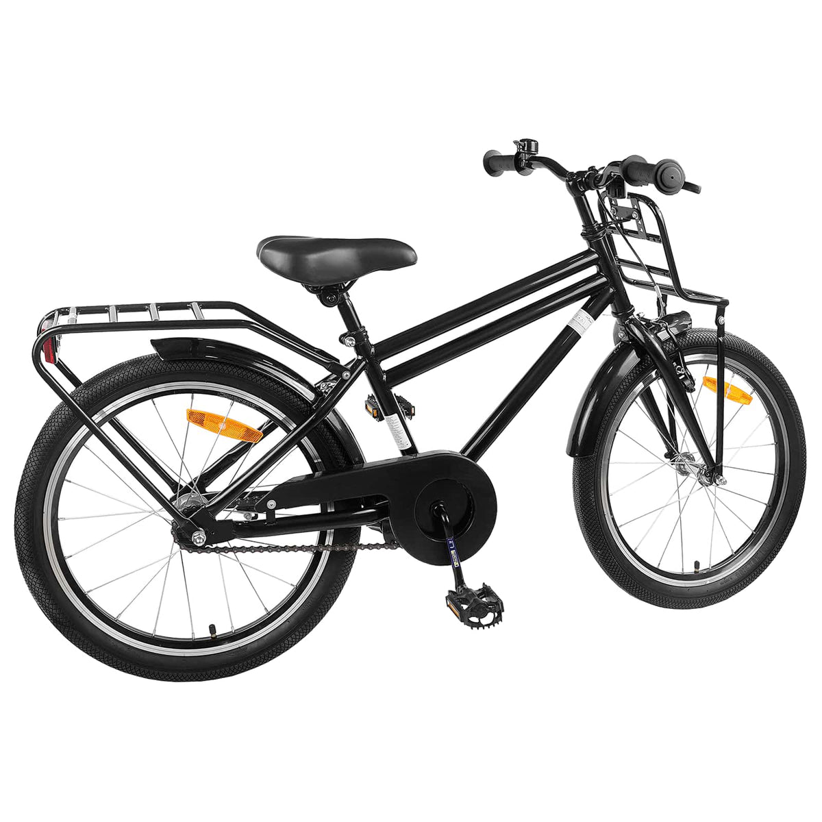 Børnecykel 20 tommer til børn i alderen 6-11 år Sort