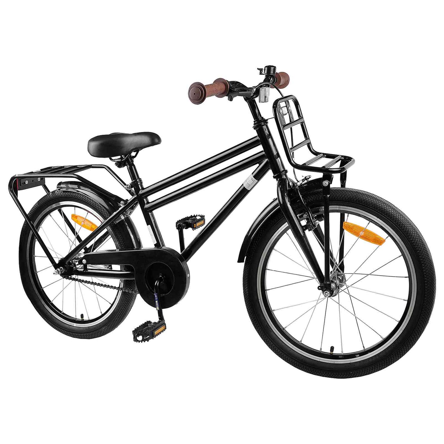 Børnecykel 22 tommer til 7-12 år gammel Sort