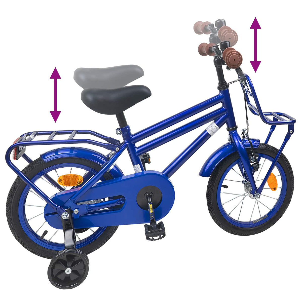 Børnecykel 12 tommer til 2-4 år gamle Mørk blå