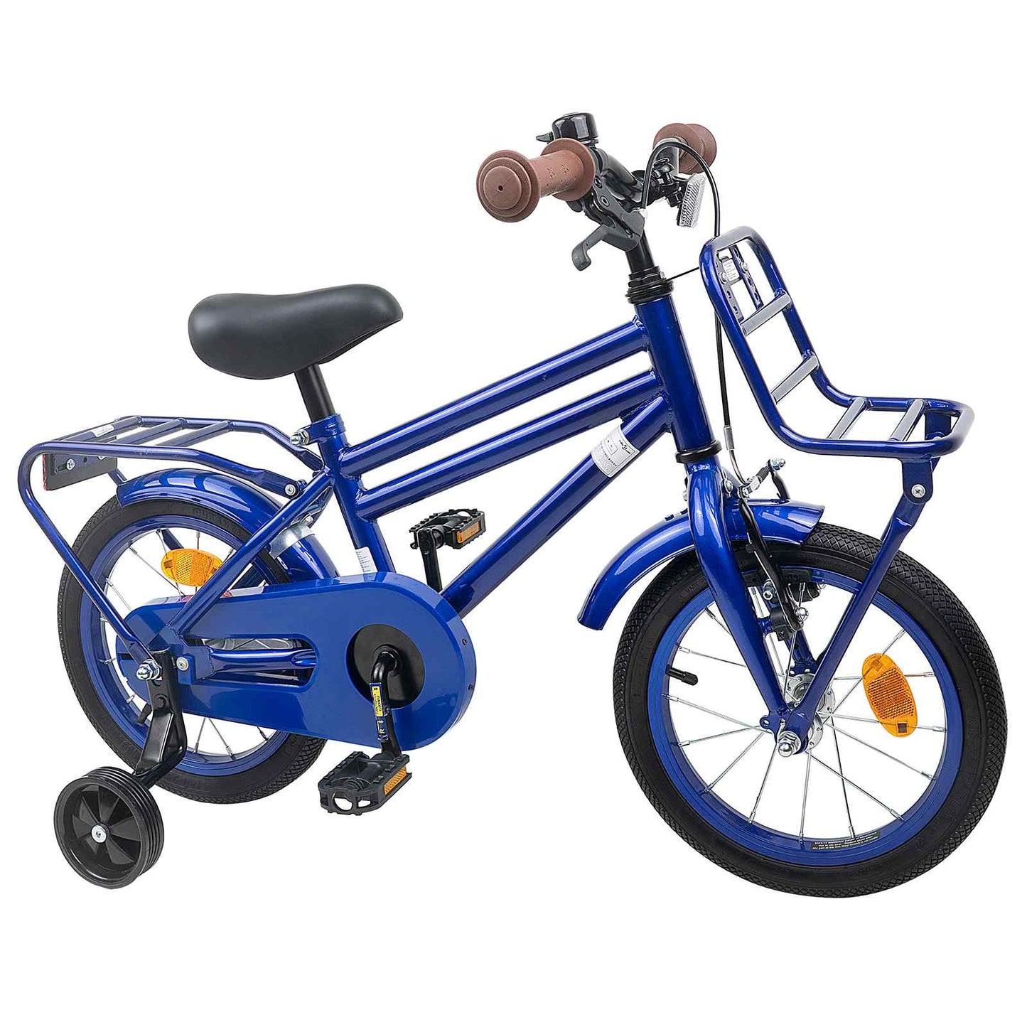 Børnecykel 16 tommer til 4-6 år gamle Mørk blå
