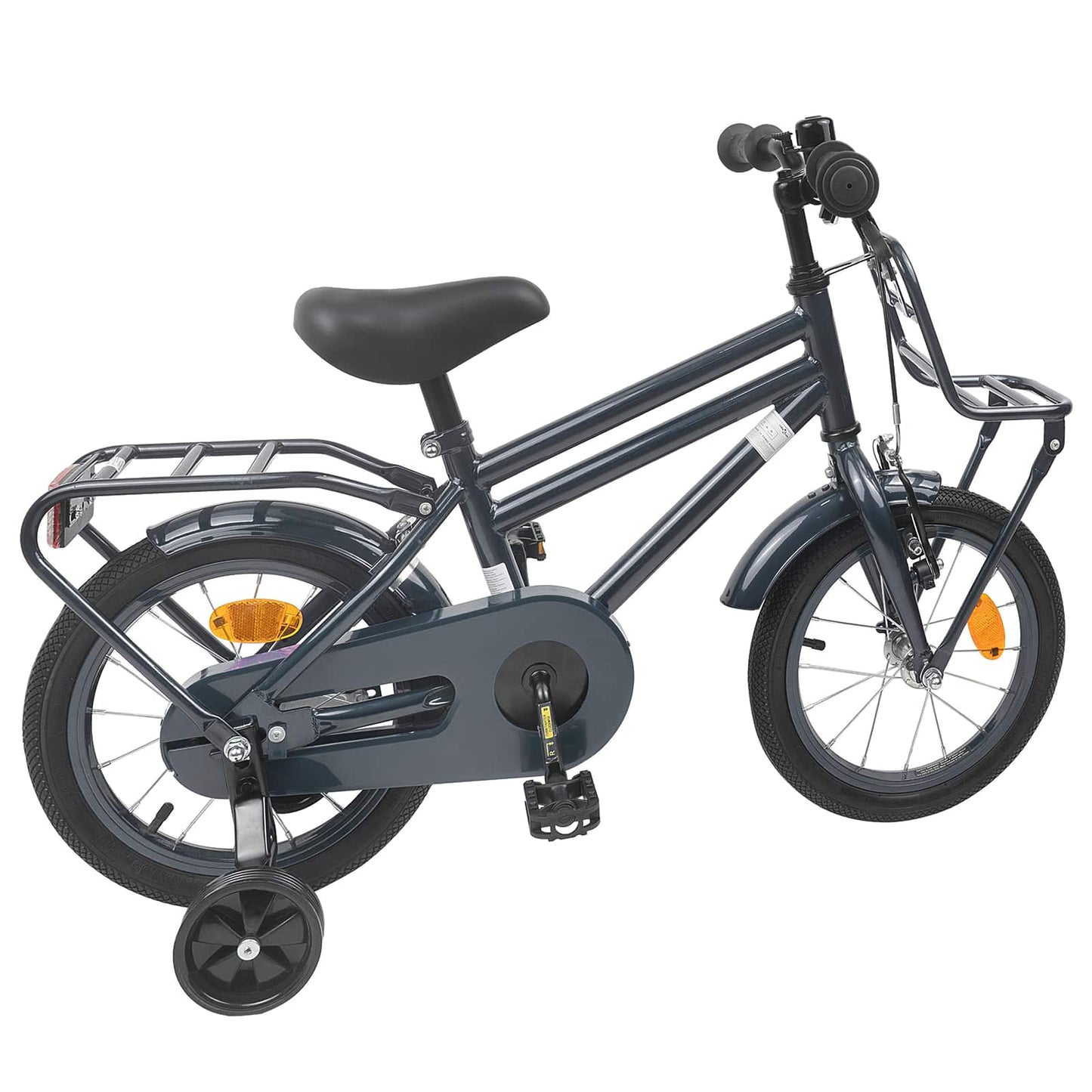 Børnecykel 16 tommer til 4-6 år gamle Mørkegrå