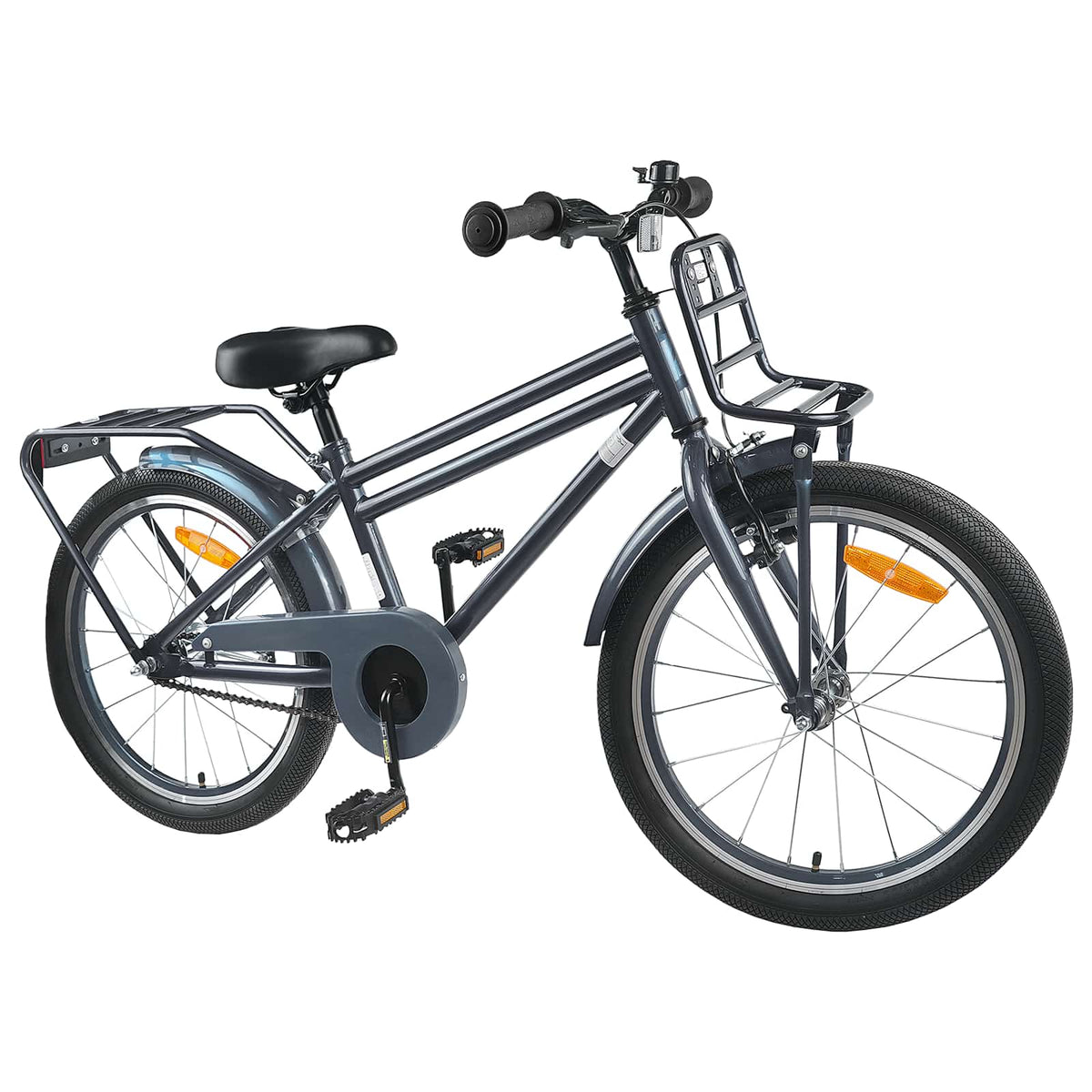 Børnecykel 20 tommer til børn i alderen 6-11 år Mørkegrå