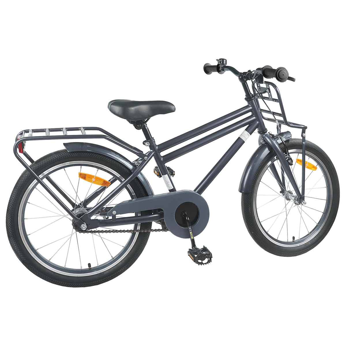 Børnecykel 20 tommer til børn i alderen 6-11 år Mørkegrå