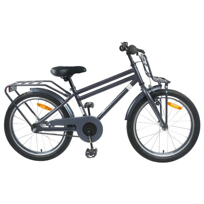 Børnecykel 20 tommer til børn i alderen 6-11 år Mørkegrå