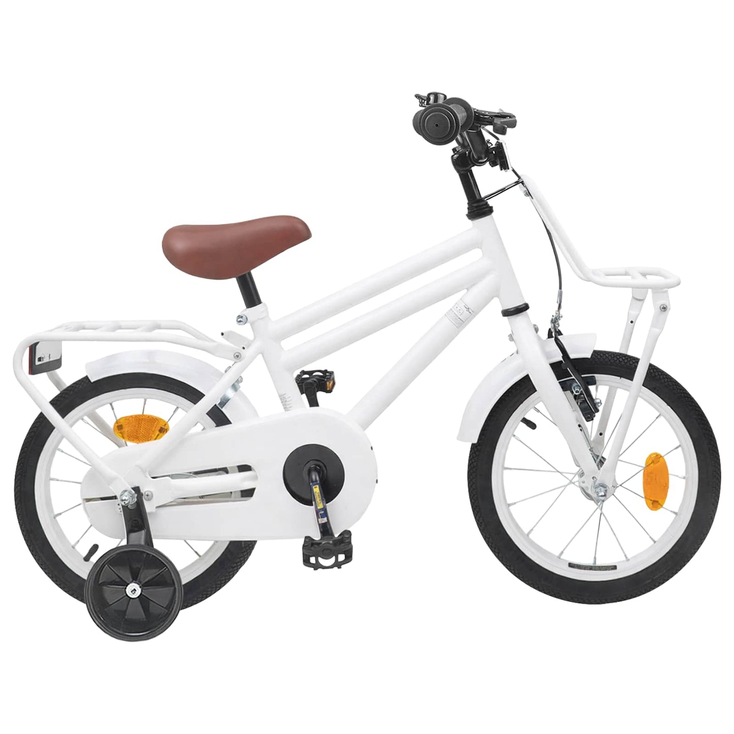 Børnecykel 14 tommer anbefalet til 3-5 år gammel Hvid