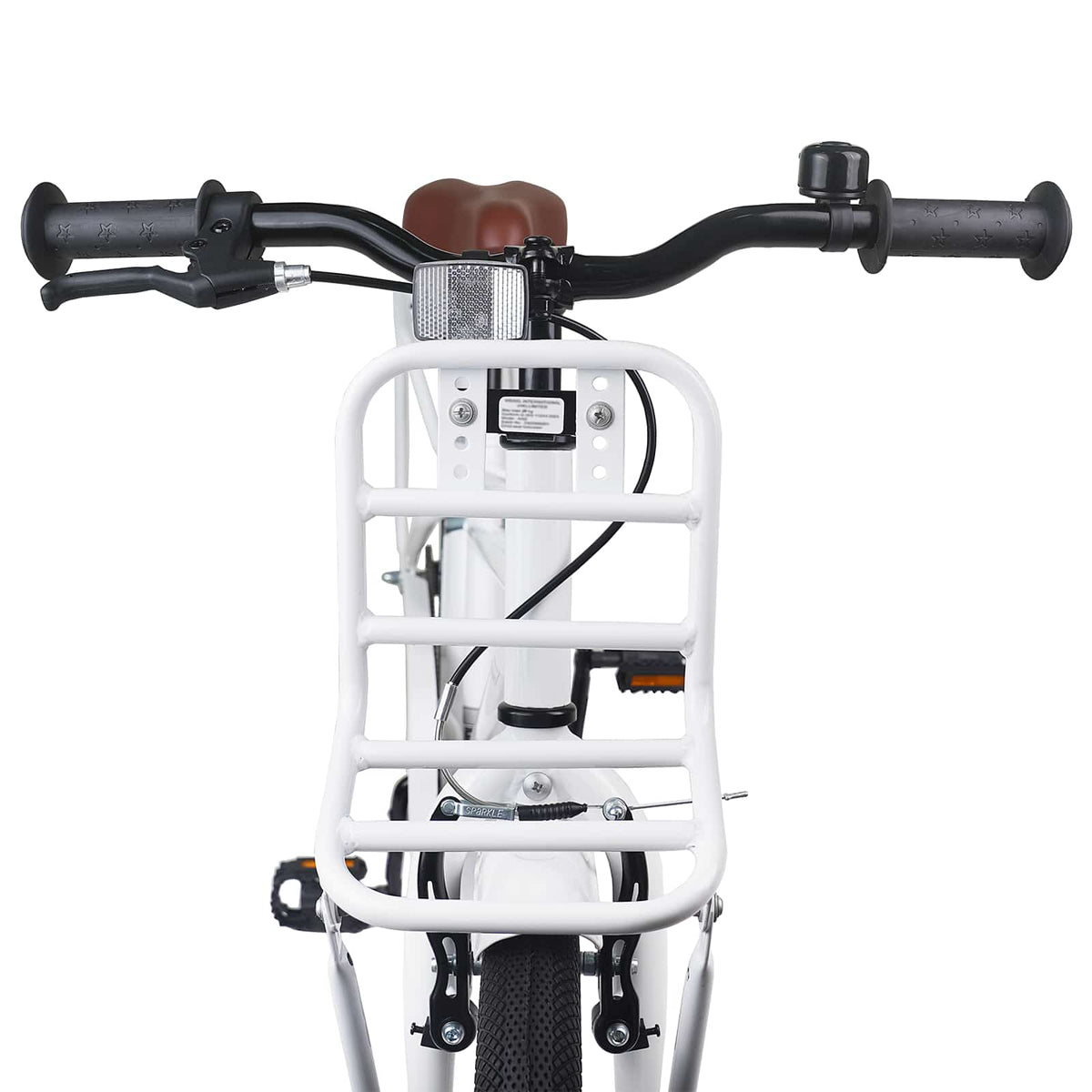 Børnecykel 20 tommer til børn i alderen 6-11 år Hvid