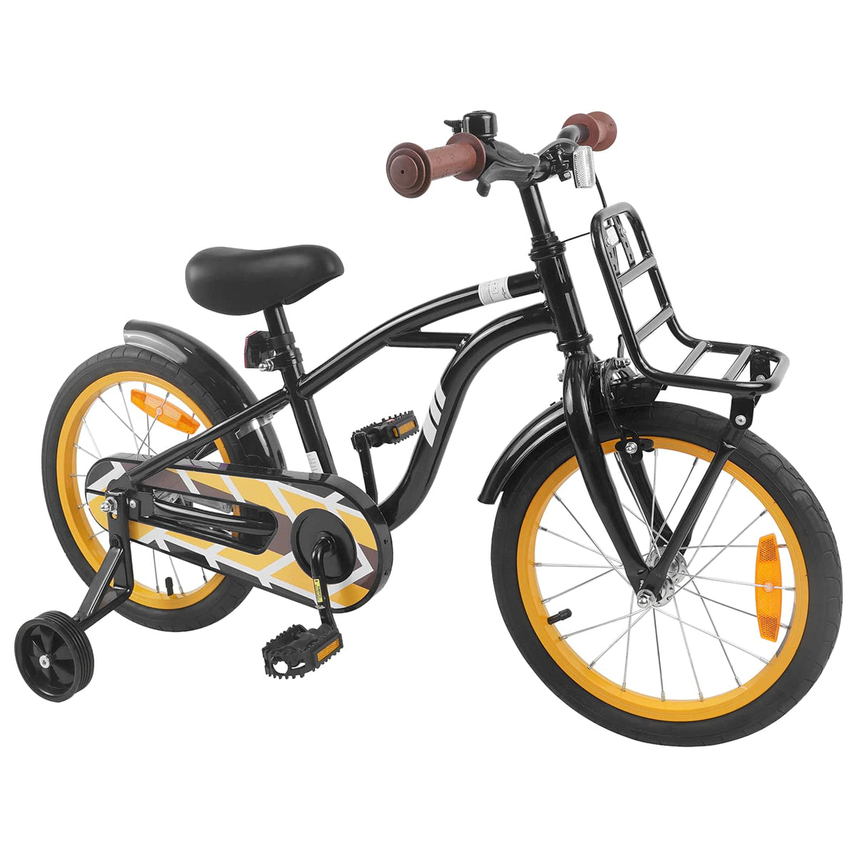 Børnecykel 16 tommer til 4-6 år gamle Sort