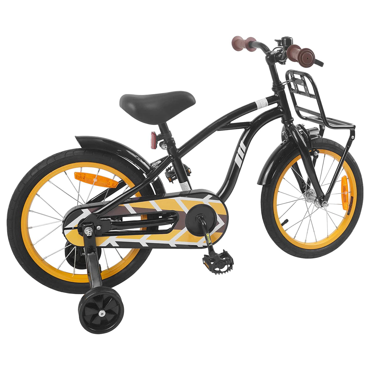 Børnecykel 16 tommer til 4-6 år gamle Sort
