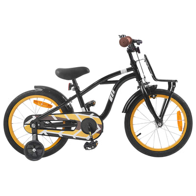 Børnecykel 16 tommer til 4-6 år gamle Sort