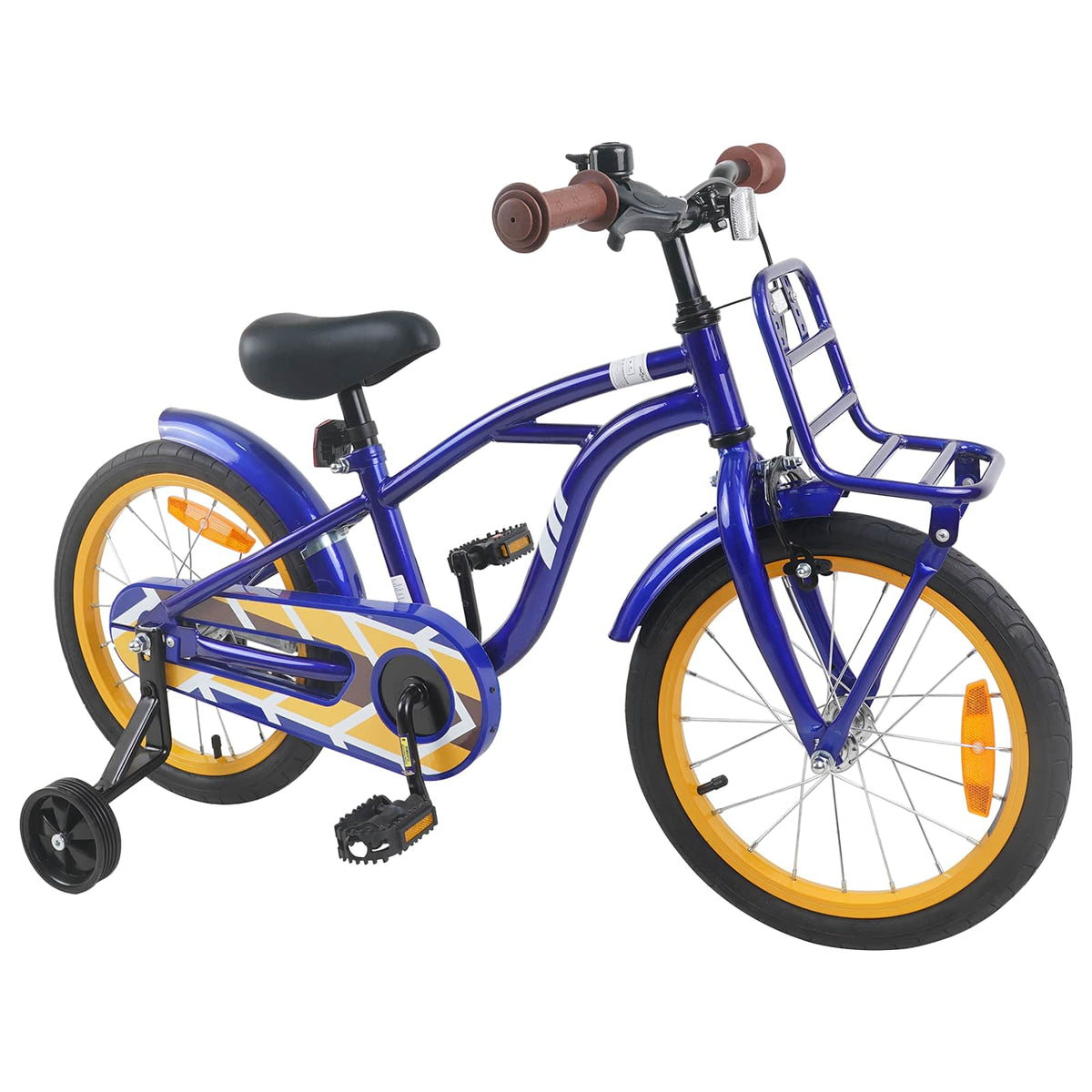 Børnecykel 16 tommer til 4-6 år gamle Mørk blå