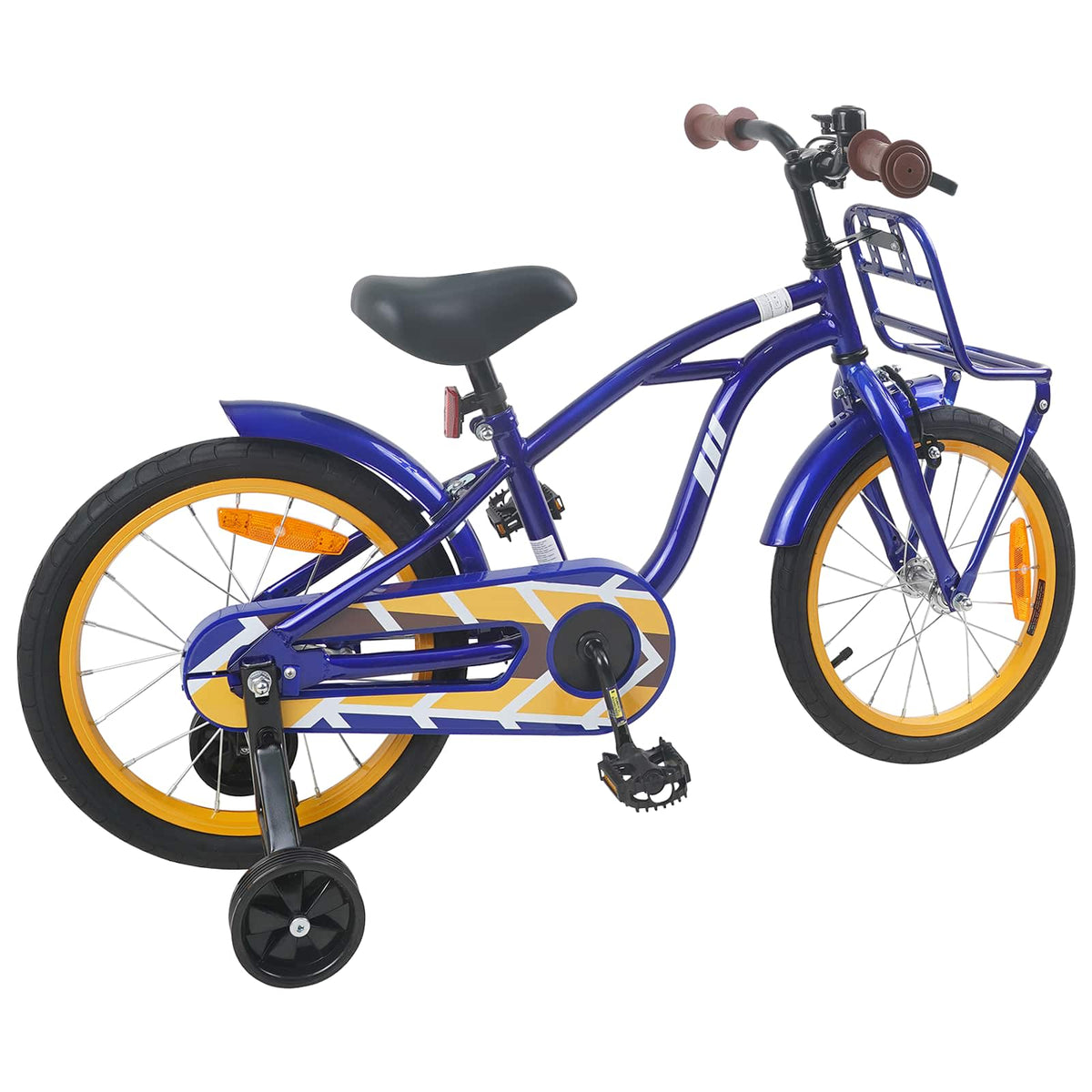 Børnecykel 16 tommer til 4-6 år gamle Mørk blå