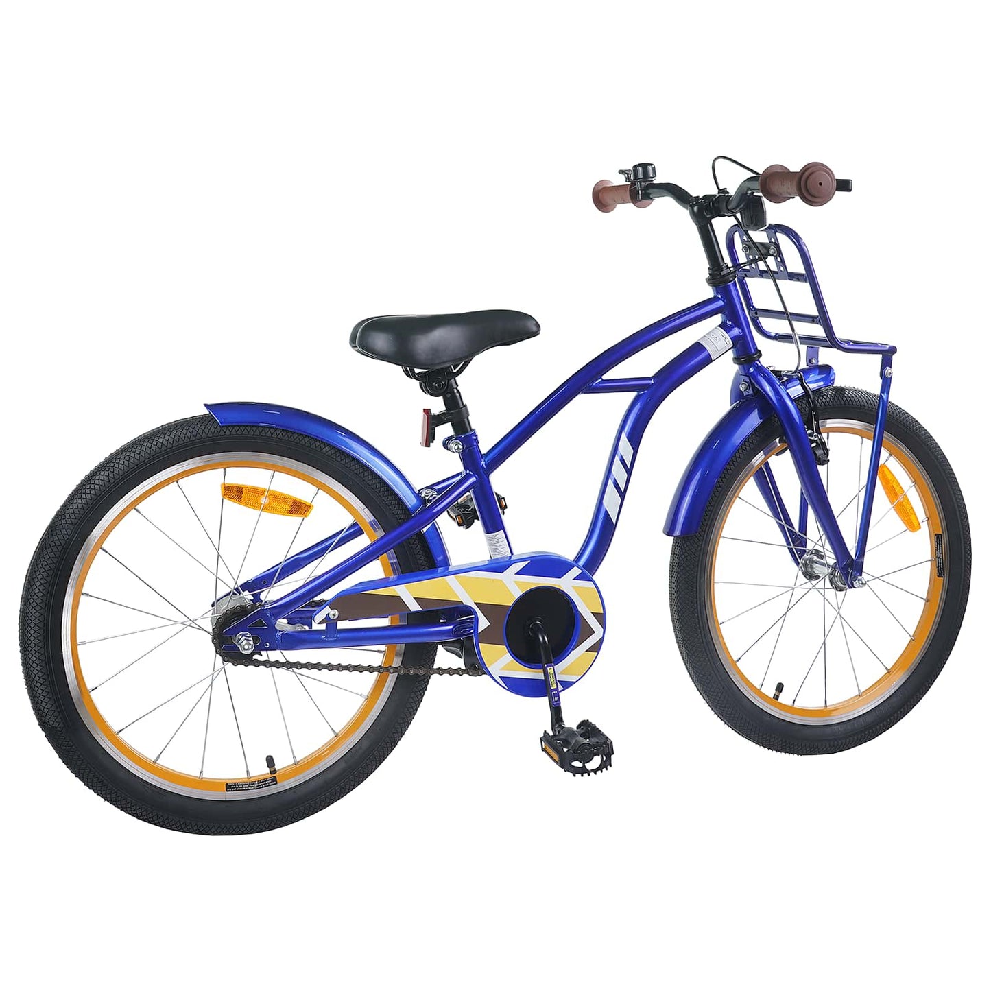 Børnecykel 18 tommer til 5-7 år gammel Mørk blå
