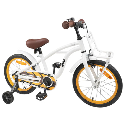 Børnecykel 16 tommer til 4-6 år gamle Hvid