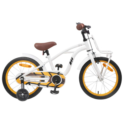 Børnecykel 16 tommer til 4-6 år gamle Hvid