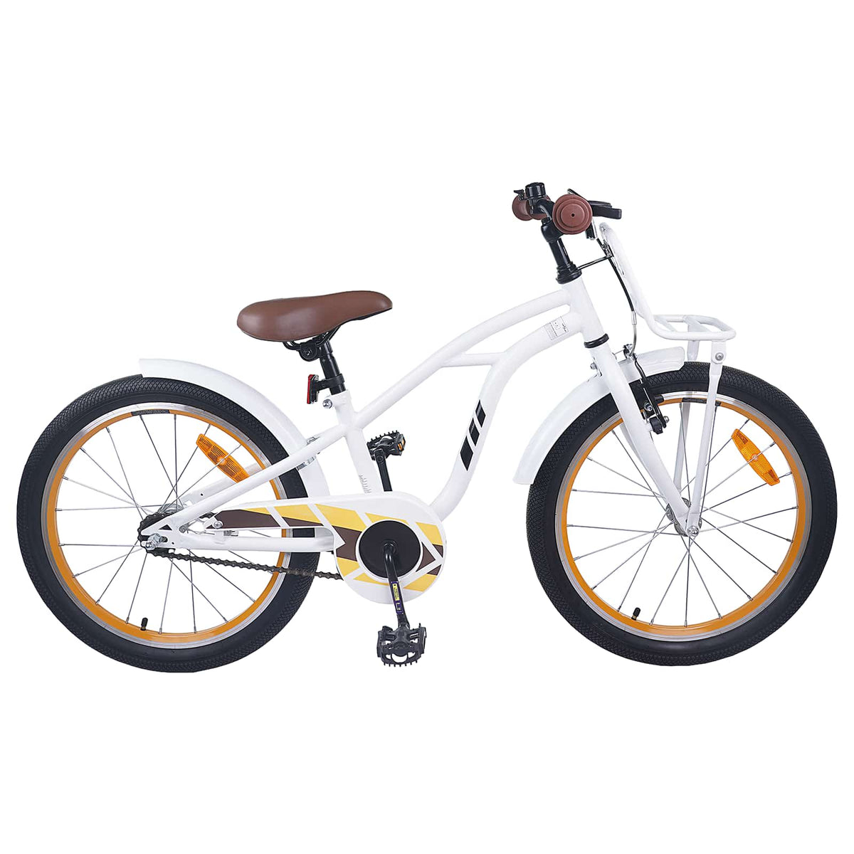Børnecykel 20 tommer til børn i alderen 6-11 år Hvid