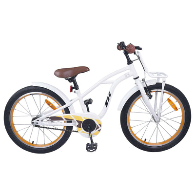 Børnecykel 20 tommer til børn i alderen 6-11 år Hvid