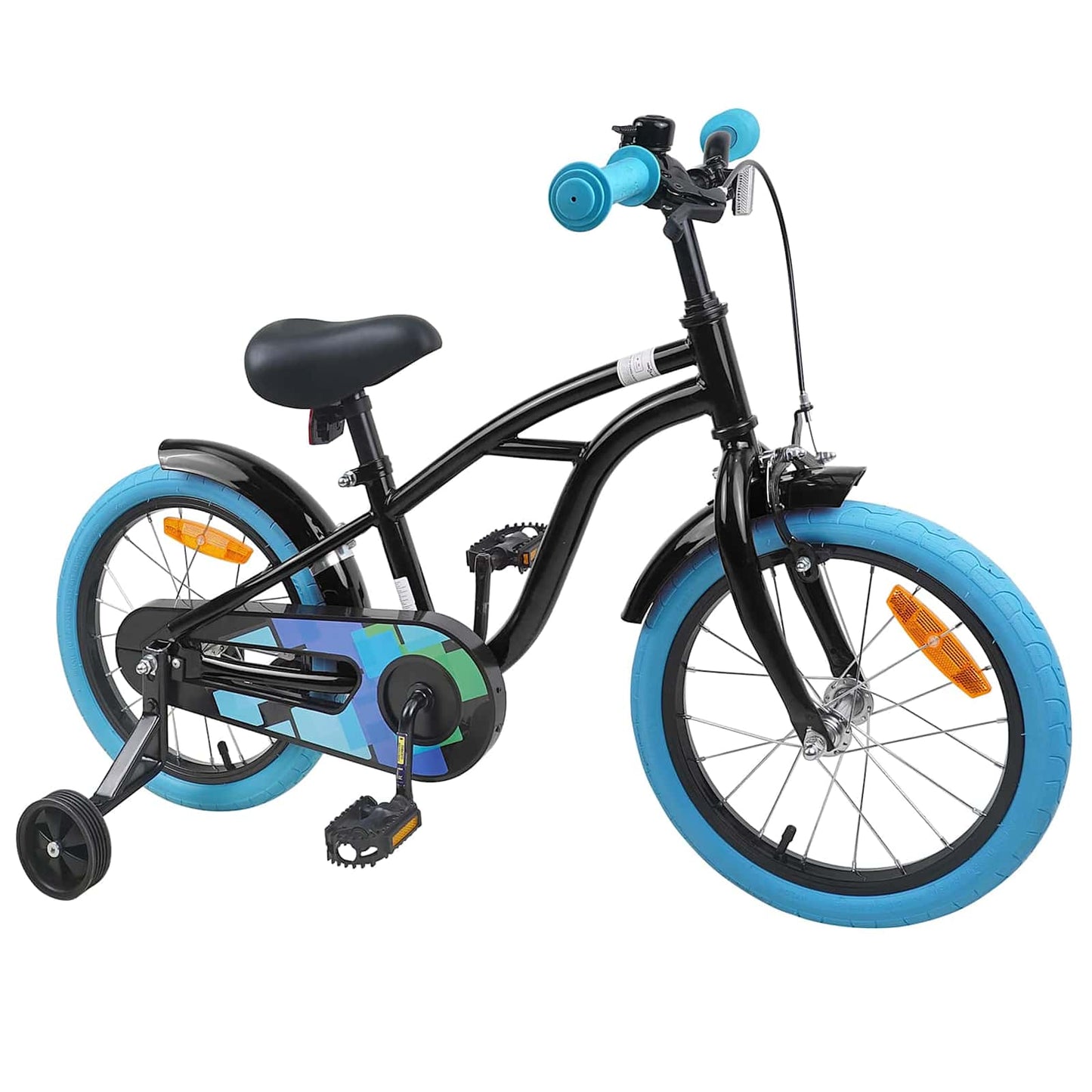 Børnecykel 16 tommer til 4-6 år gamle Sort