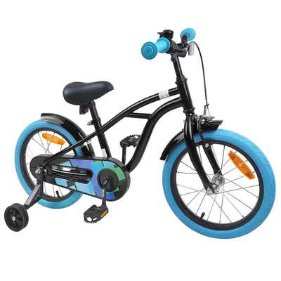 Børnecykel 16 tommer til 4-6 år gamle Sort
