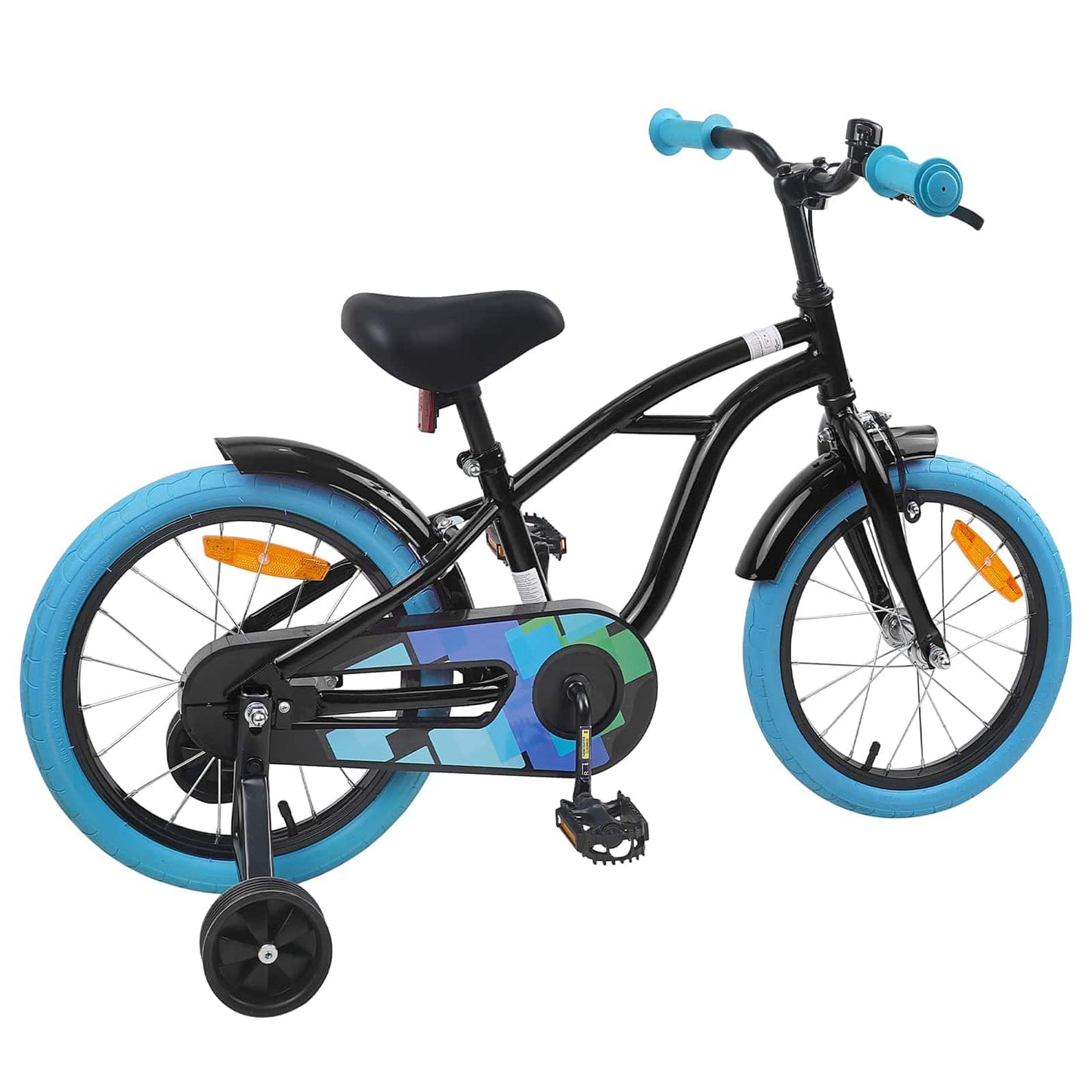 Børnecykel 16 tommer til 4-6 år gamle Sort