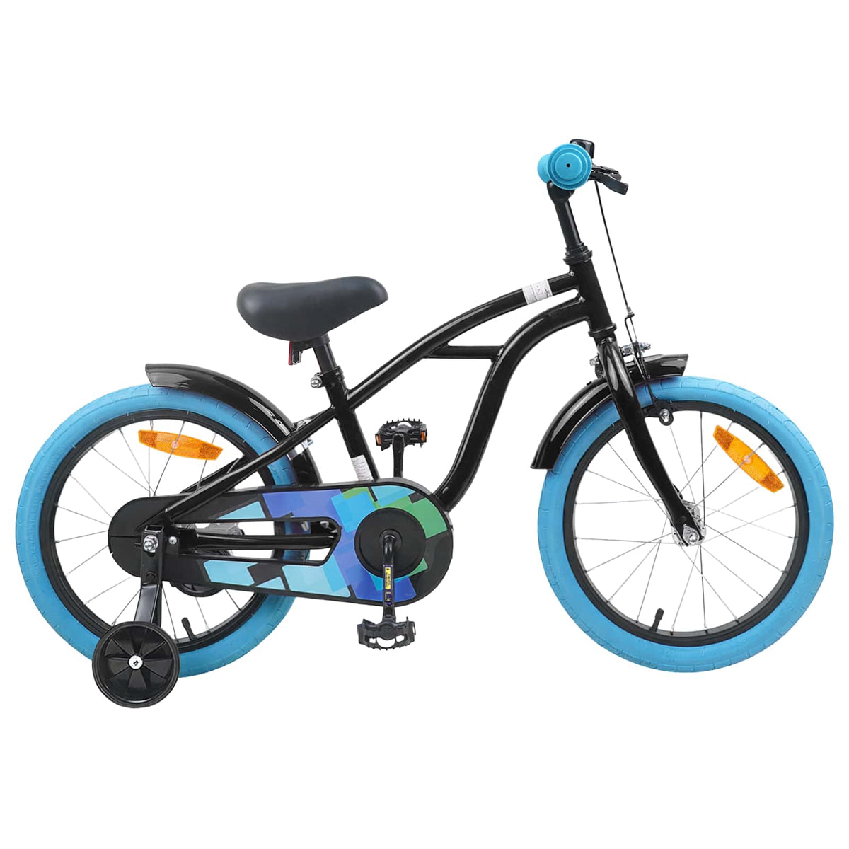 Børnecykel 16 tommer til 4-6 år gamle Sort
