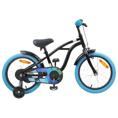 Børnecykel 16 tommer til 4-6 år gamle Sort