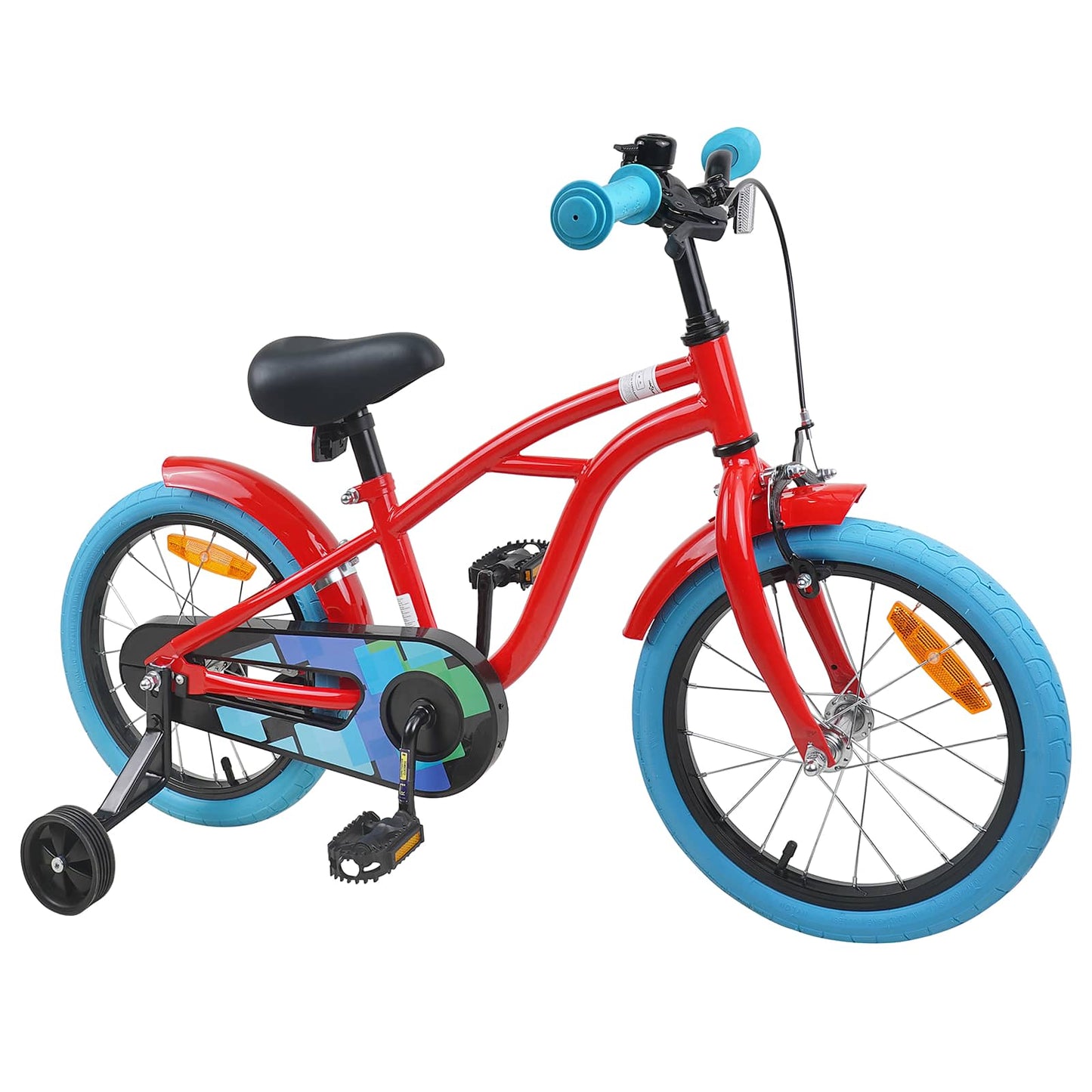 Børnecykel 16 tommer til 4-6 år gamle Rød