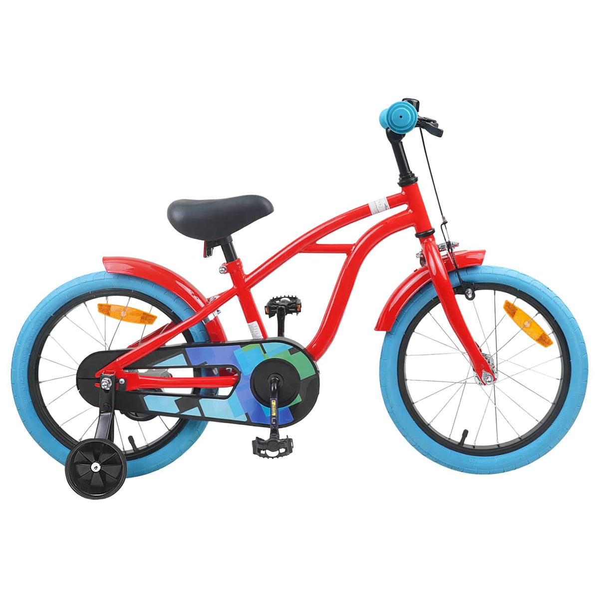 Børnecykel 16 tommer til 4-6 år gamle Rød
