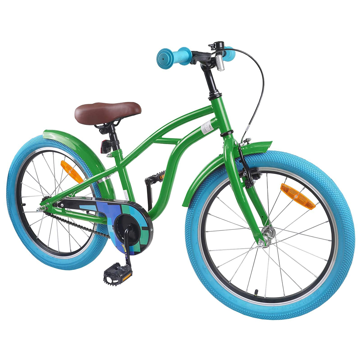 Børnecykel 20 tommer til børn i alderen 6-11 år Grøn