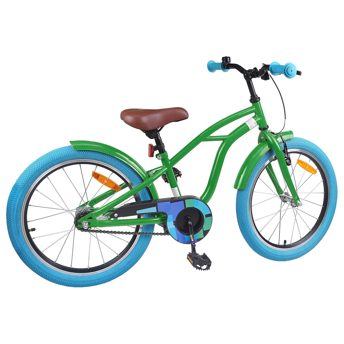 Børnecykel 20 tommer til børn i alderen 6-11 år Grøn
