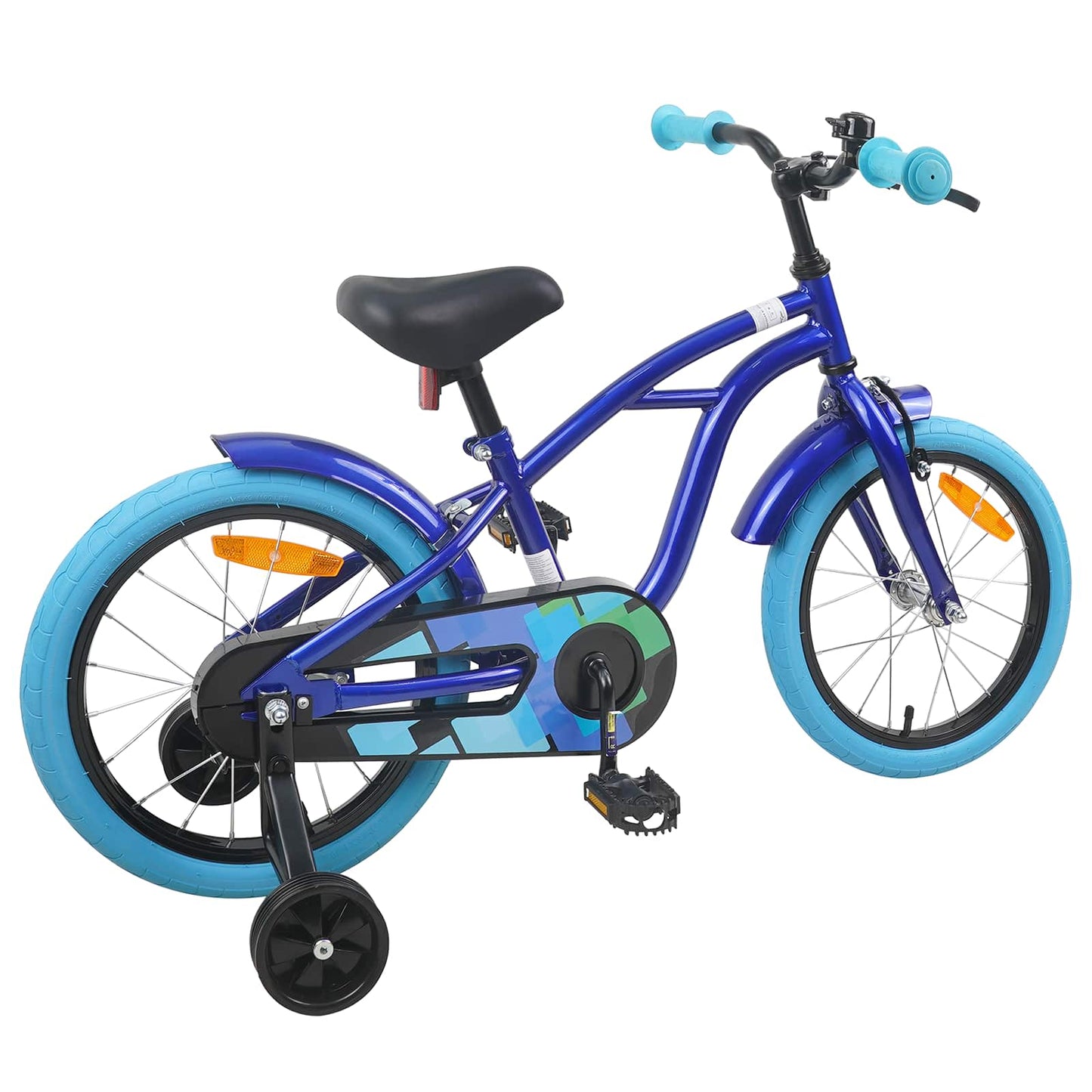 Børnecykel 16 tommer til 4-6 år gamle Mørk blå