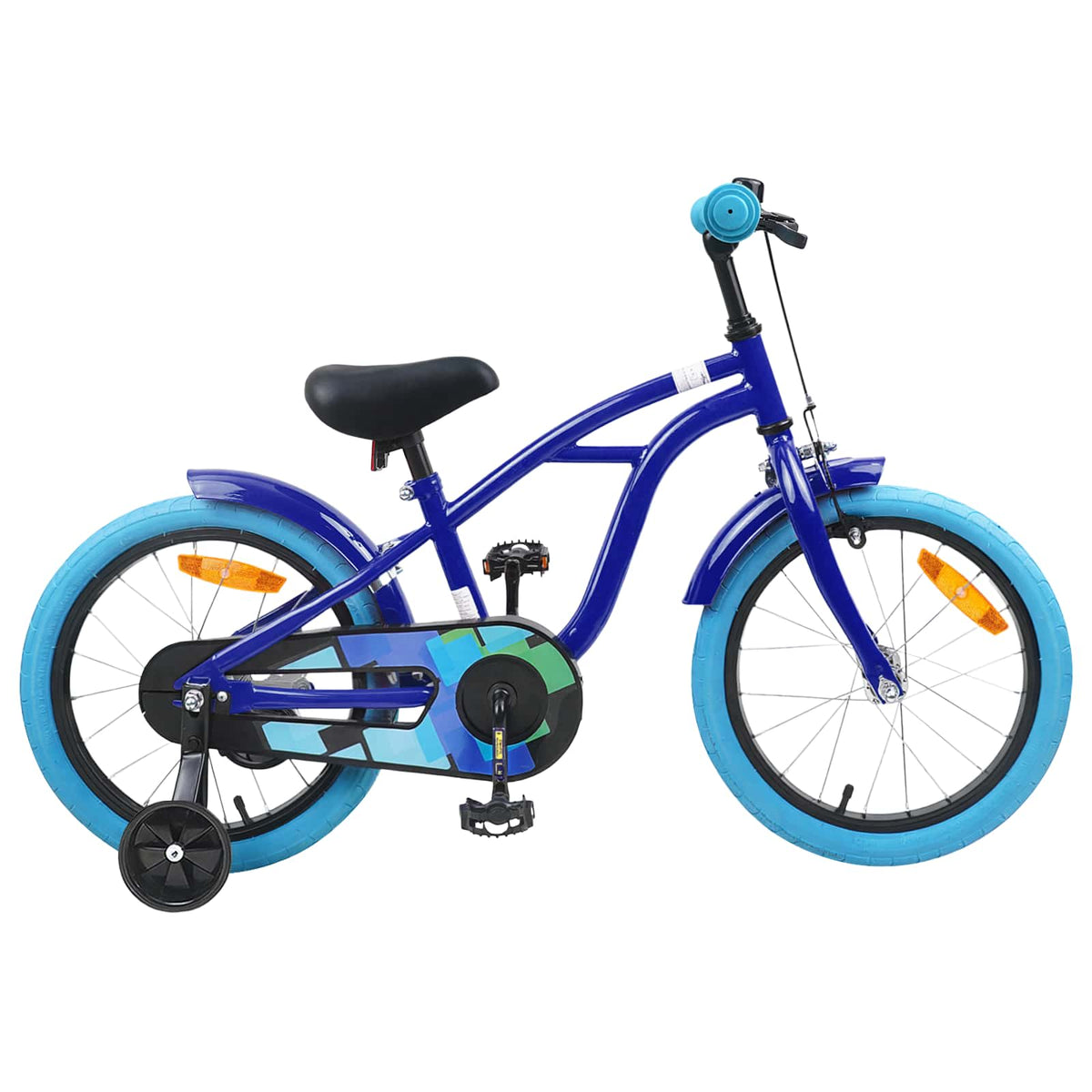 Børnecykel 16 tommer til 4-6 år gamle Mørk blå
