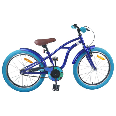 Børnecykel 22 tommer til 7-12 år gammel Mørk blå