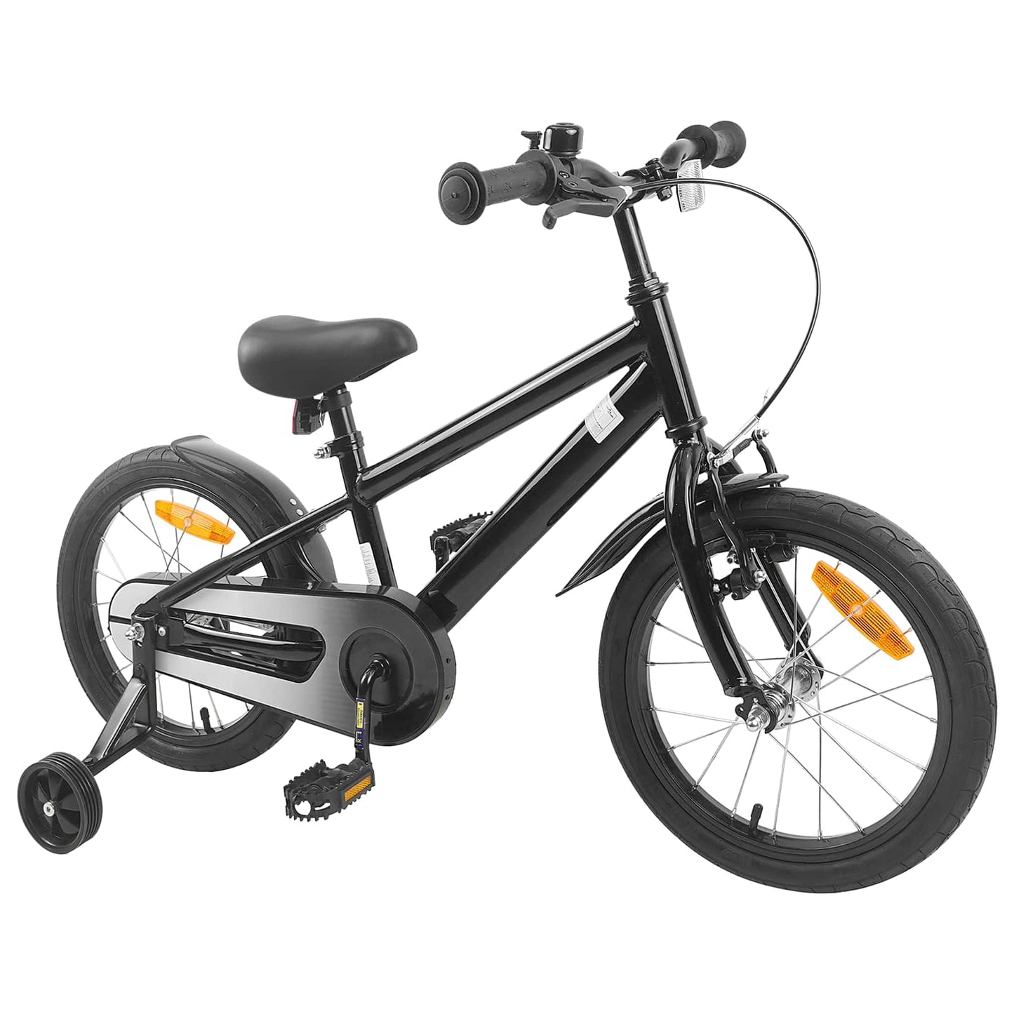 Børnecykel 16 tommer til 4-6 år gamle Sort