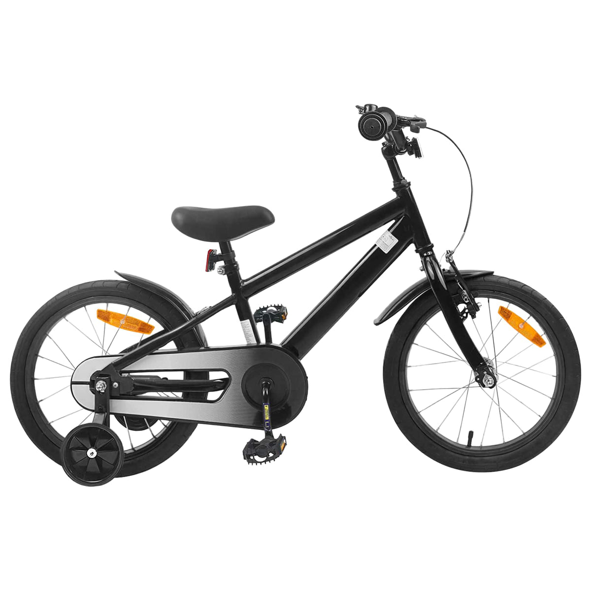 Børnecykel 16 tommer til 4-6 år gamle Sort