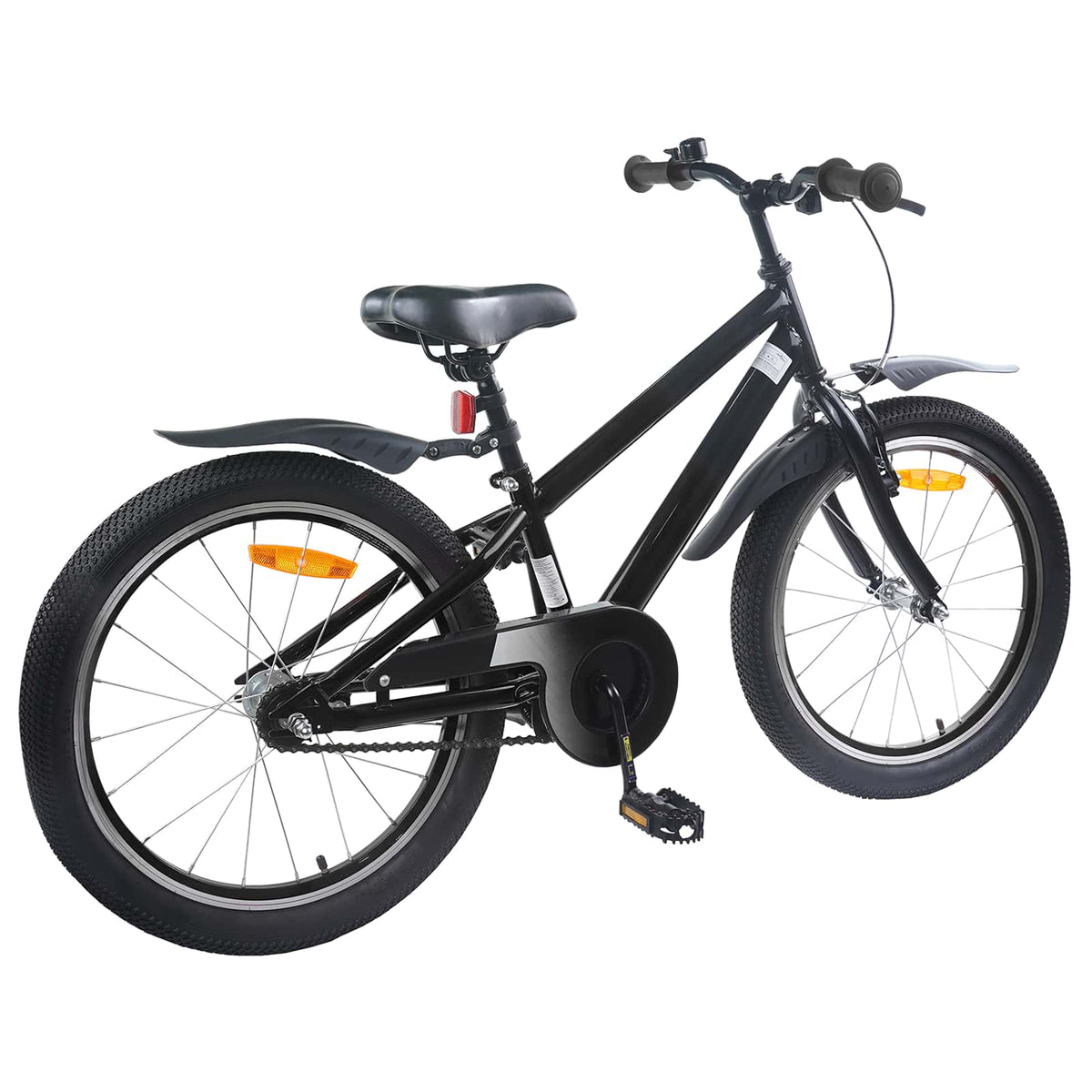 Børnecykel 18 tommer til 5-7 år gammel Sort