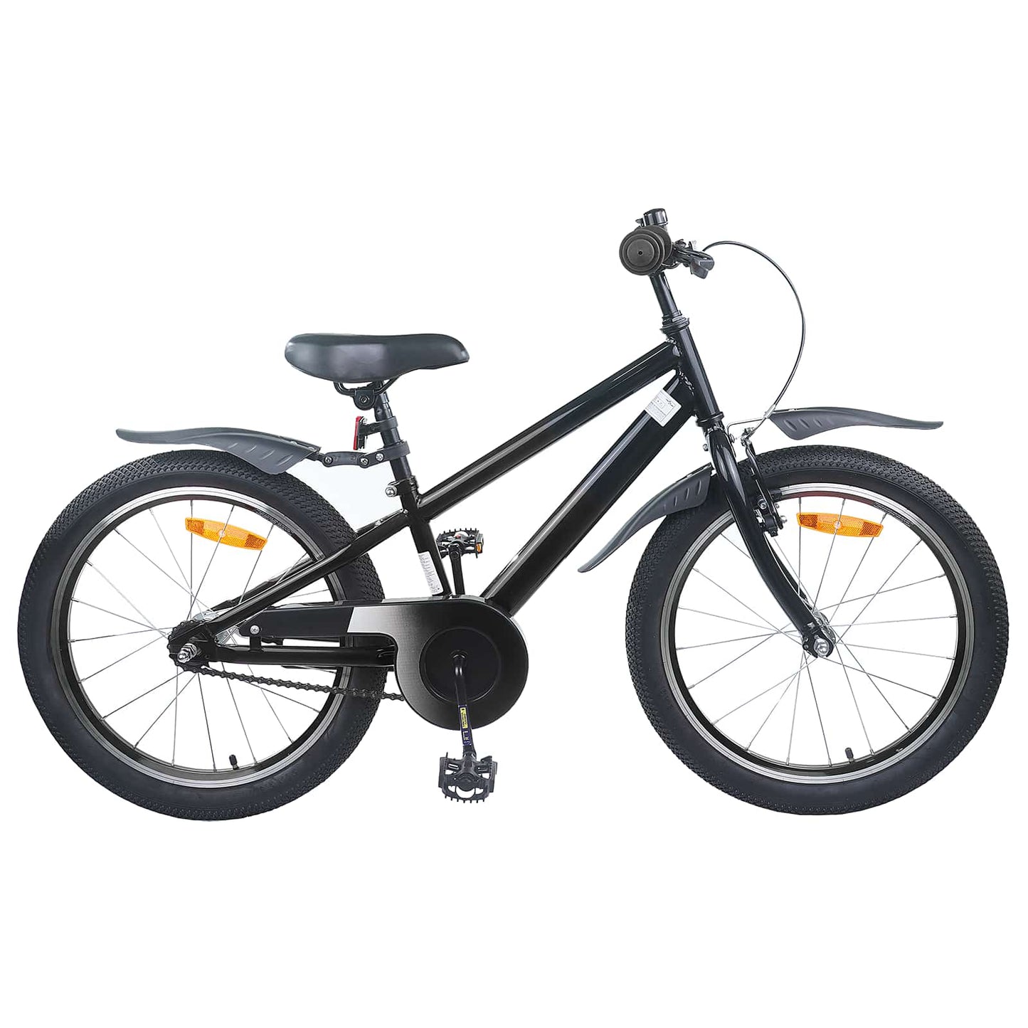 Børnecykel 18 tommer til 5-7 år gammel Sort