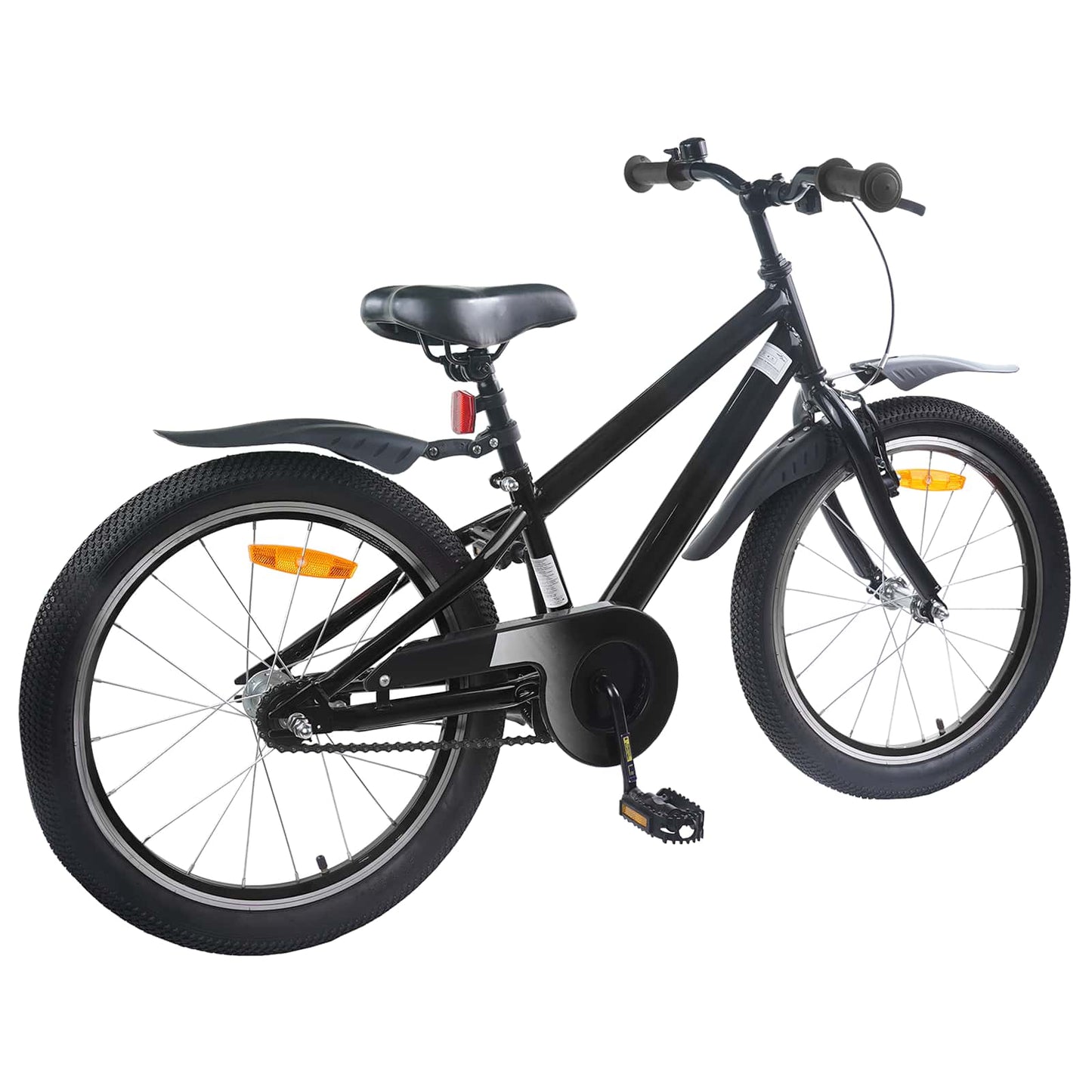 Børnecykel 20 tommer til børn i alderen 6-11 år Sort