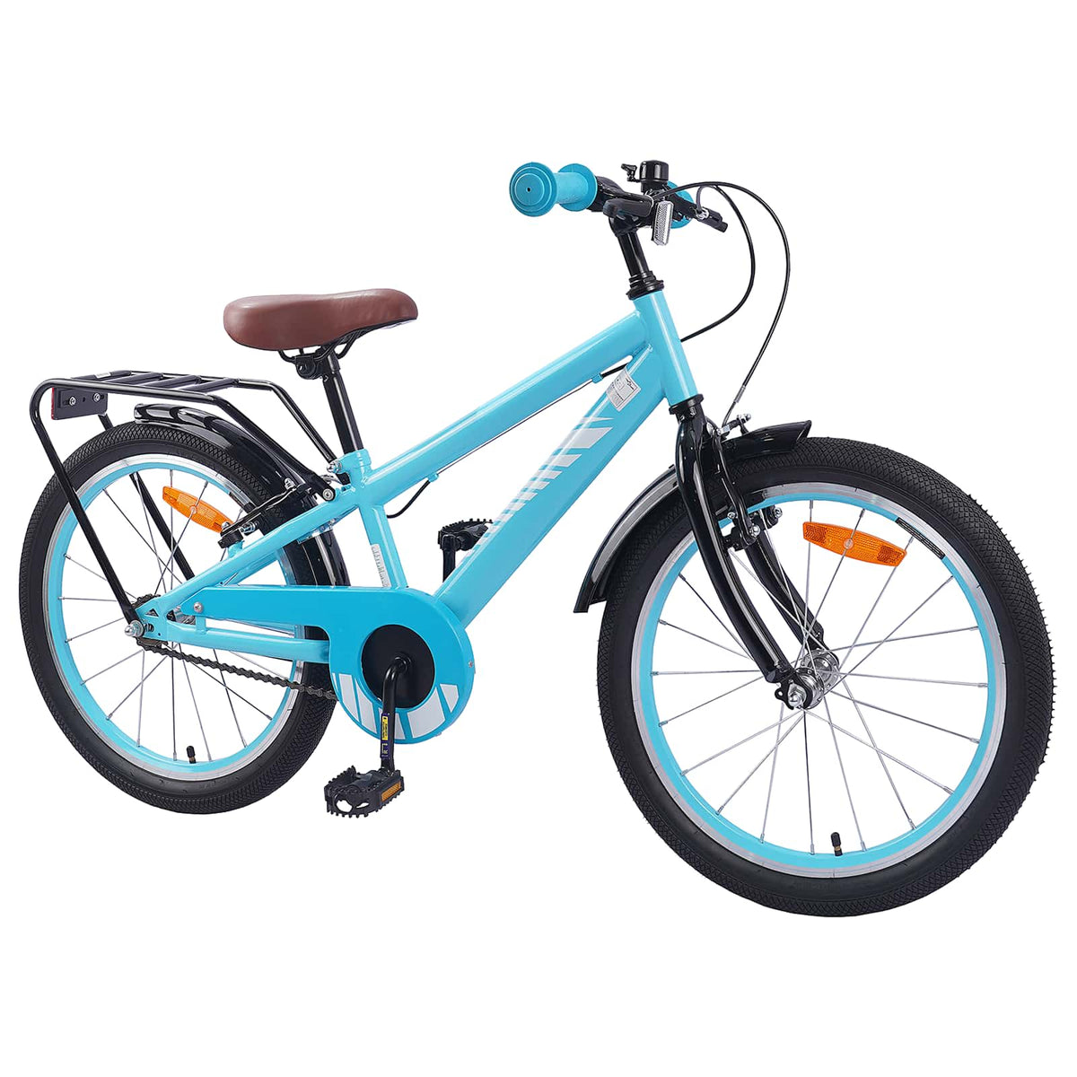Børnecykel 18 tommer til 5-7 år gammel Lyseblå