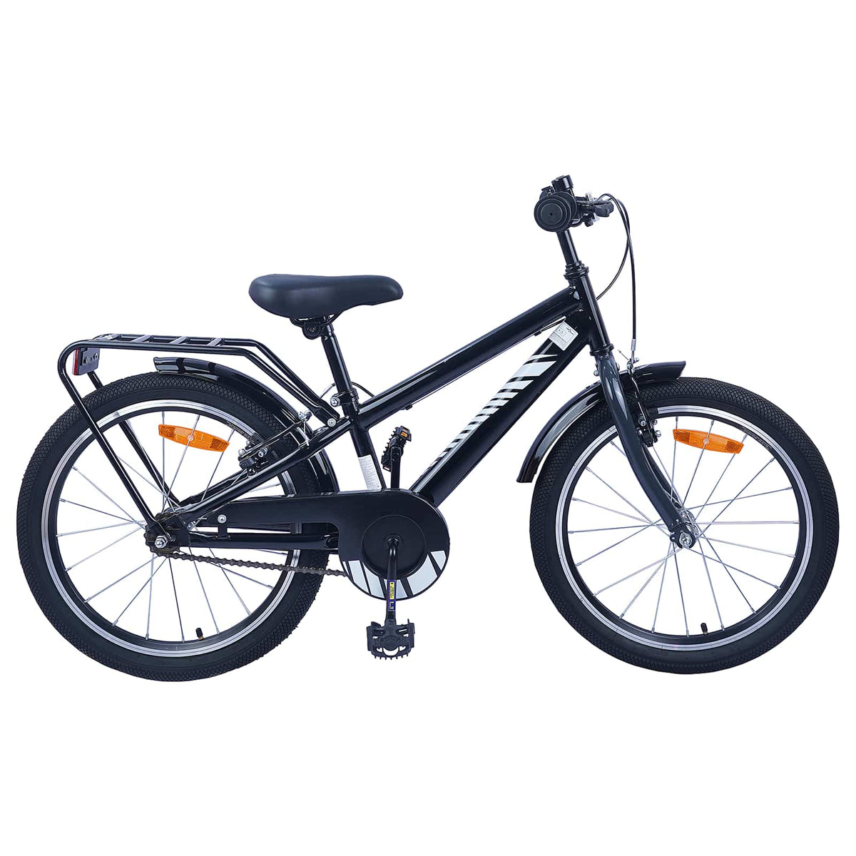 Børnecykel 18 tommer til 5-7 år gammel Sort